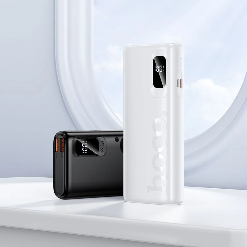 Išorinė baterija Hoco 10000 mAh QC PD 2A 22,5W J158 Pro, balta
