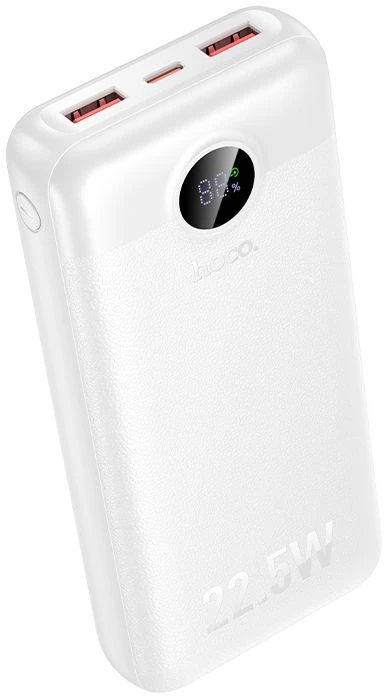 Powerbank Hoco 20000 mAh QC 22,5W+PD 20W LED J172A baltas