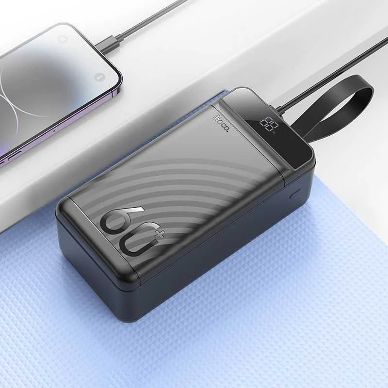 Powerbank Hoco 60000 mAh QC PD 3A 22,5W J123C juodas