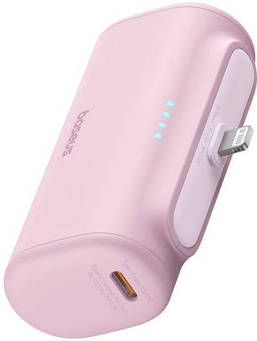 Powerbank OS-Baseus Compact IP 5000mAh 20W (rožinė)