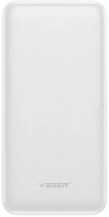 Powerbank Veger A10 (W1065) 2A 10000 mAh baltas