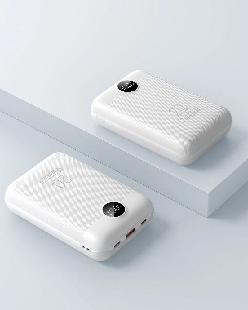 Powerbank Veger S20 (W2081) PD QC3.0 2A 22,5W 20000 mAh baltas