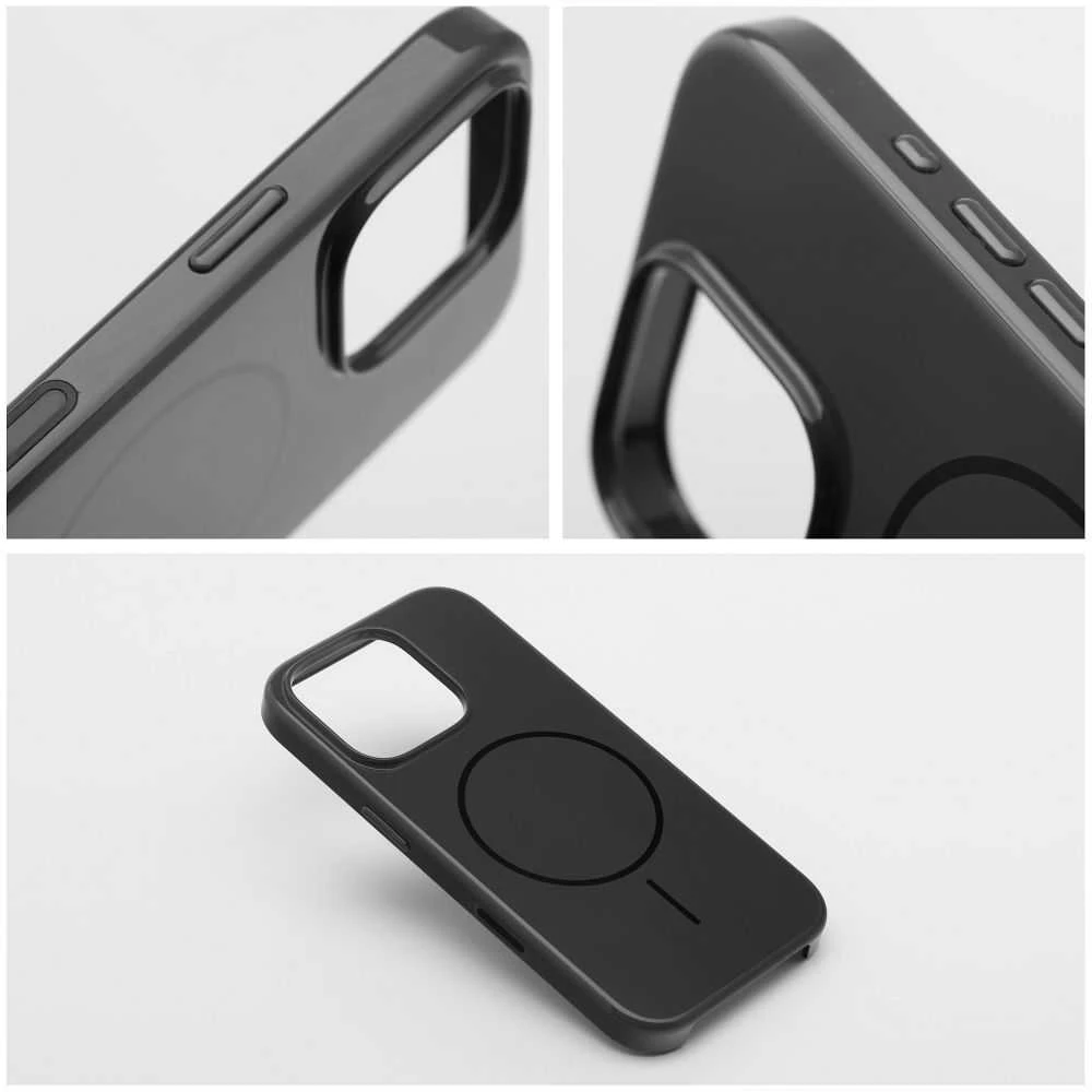 OEM dėklas, skirtas „iPhone 16 PLUS Premium“ blizgus „Mag“ dėklas, suderinamas su „MagSafe“ ir juodu kameros valdymo mygtuku.
