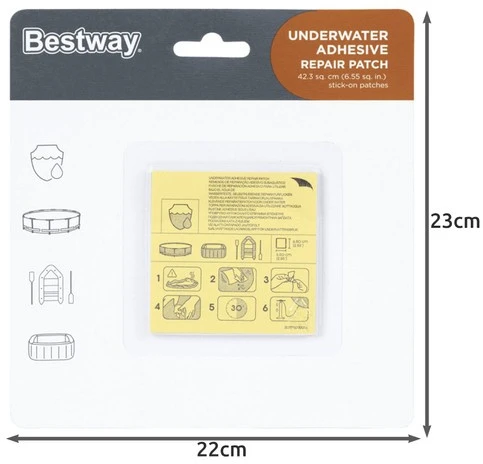 Bestway vandeniui atsparus remonto rinkinys Patches 62091