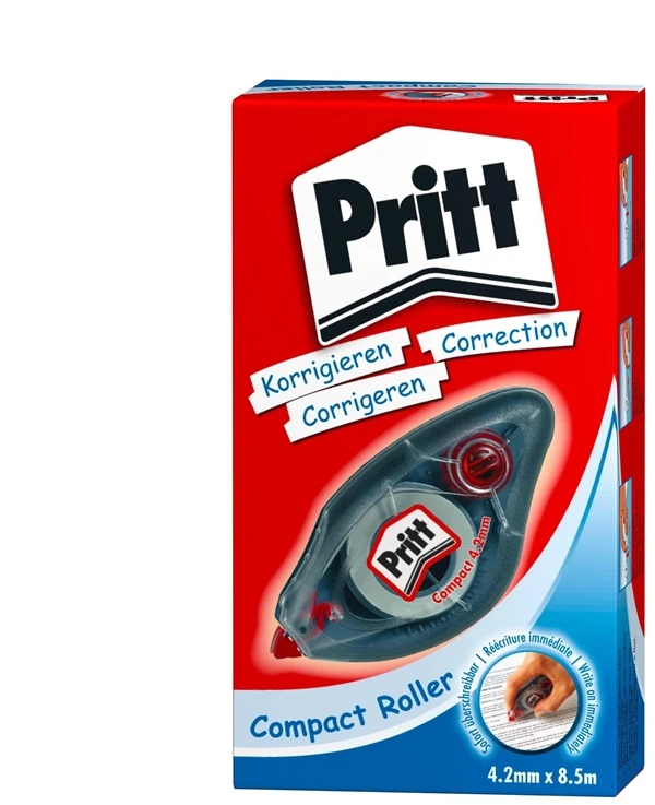 Korektūros juostelė PRITT Compact, 4,2mm x 10m