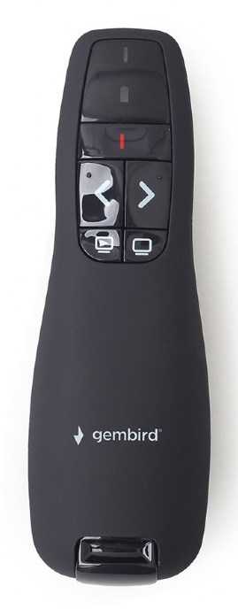 Projektorius Gembird WP-L-12 wireless presenter RF Juodas