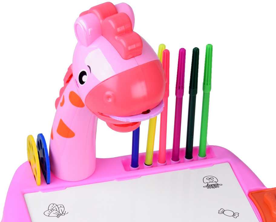 Jokomisiada Projektorius Žirafa skaidrių projektorius 12 žymeklių TA0101
