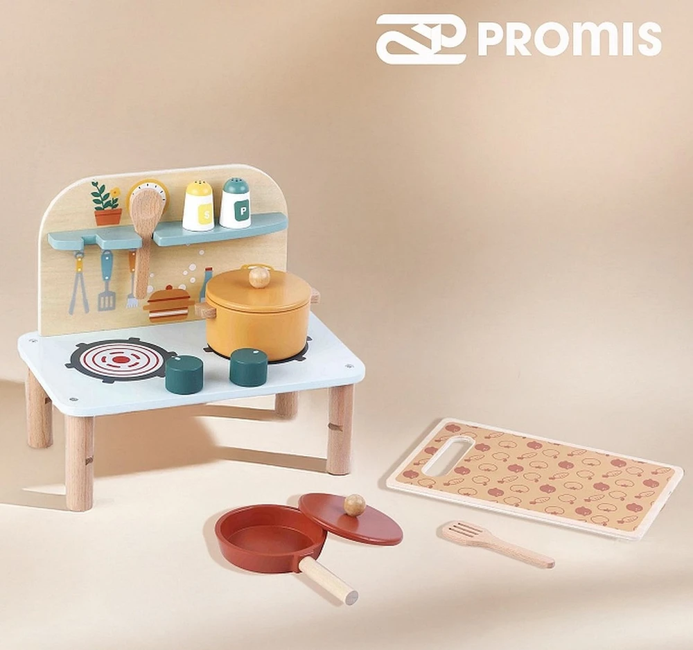 „Promis“ mini medinė virtuvėlė vaikams