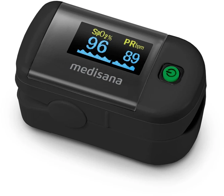 Medisana Pulso matuoklis-oksimetras PM 100, juodos spalvos