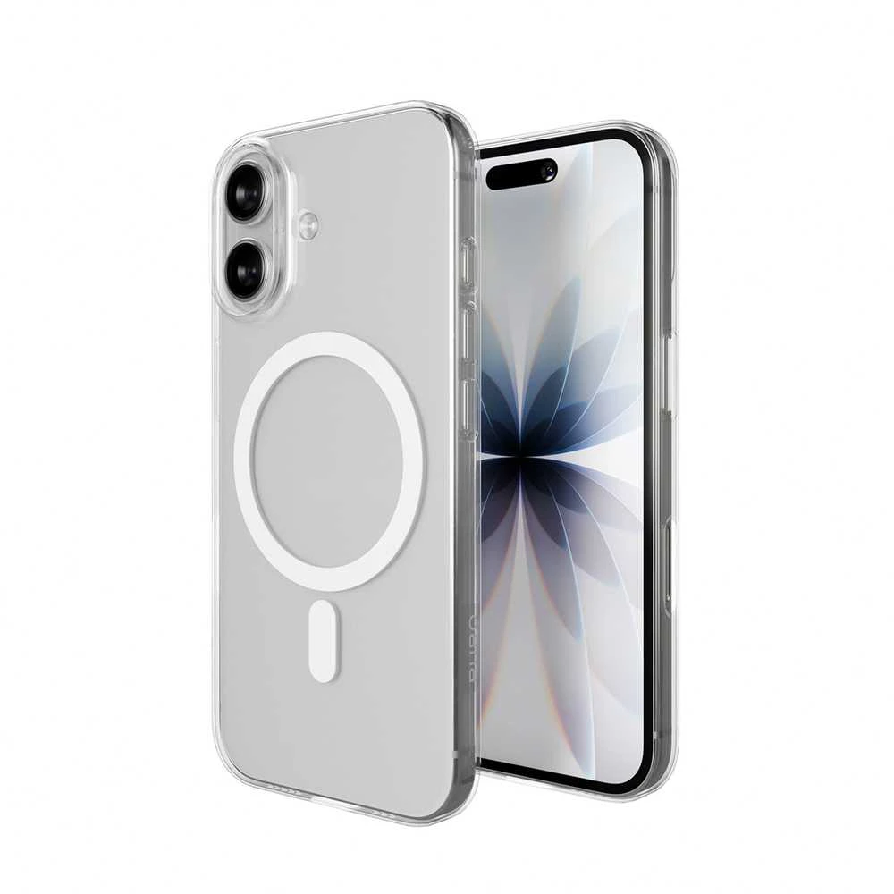 Puro 0.3 MAG Ultra-Slim TPU Dėklas suderinamas su MagSafe skirtas Apple iPhone 17 – skaidrus