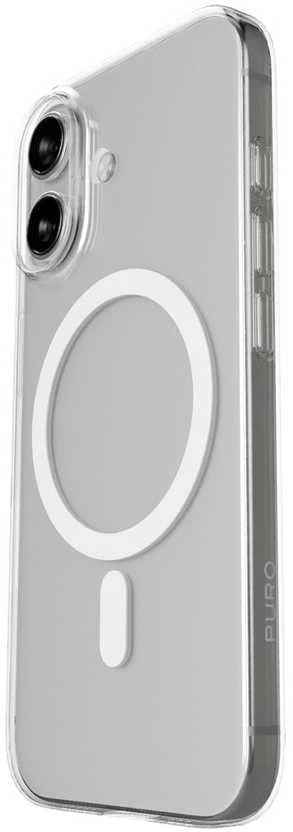 Puro 0.3 MAG Ultra-Slim TPU Dėklas suderinamas su MagSafe skirtas Apple iPhone 17 – skaidrus
