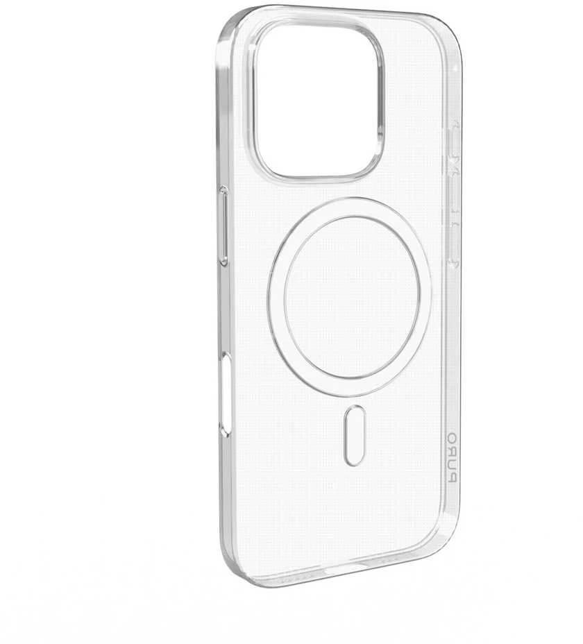 Silikoninis Puro 03 Mag MagSafe Apple iPhone 16 Pro - dėklas telefonui skaidrus