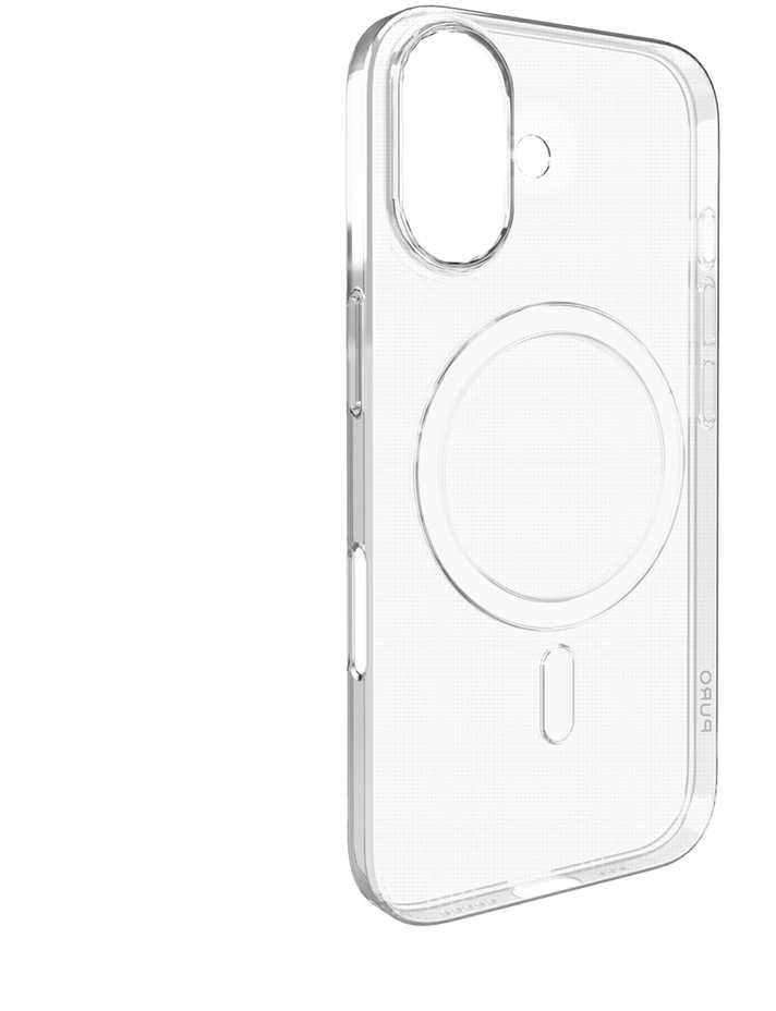Puro 03 Mag MagSafe Silikoninis dėklas for iPhone 16 – Transparent
