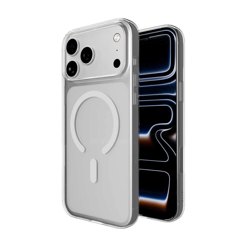 Puro 0.3 MAG Ultra-Slim TPU Dėklas suderinamas su MagSafe skirtas Apple iPhone 17 Pro – skaidrus