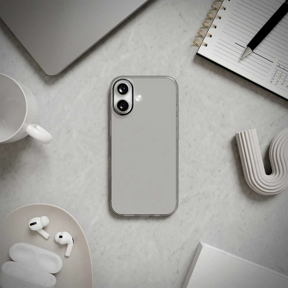 Puro 0.3 Nude itin plonas TPU dėklas, skirtas iPhone 17 – permatomas