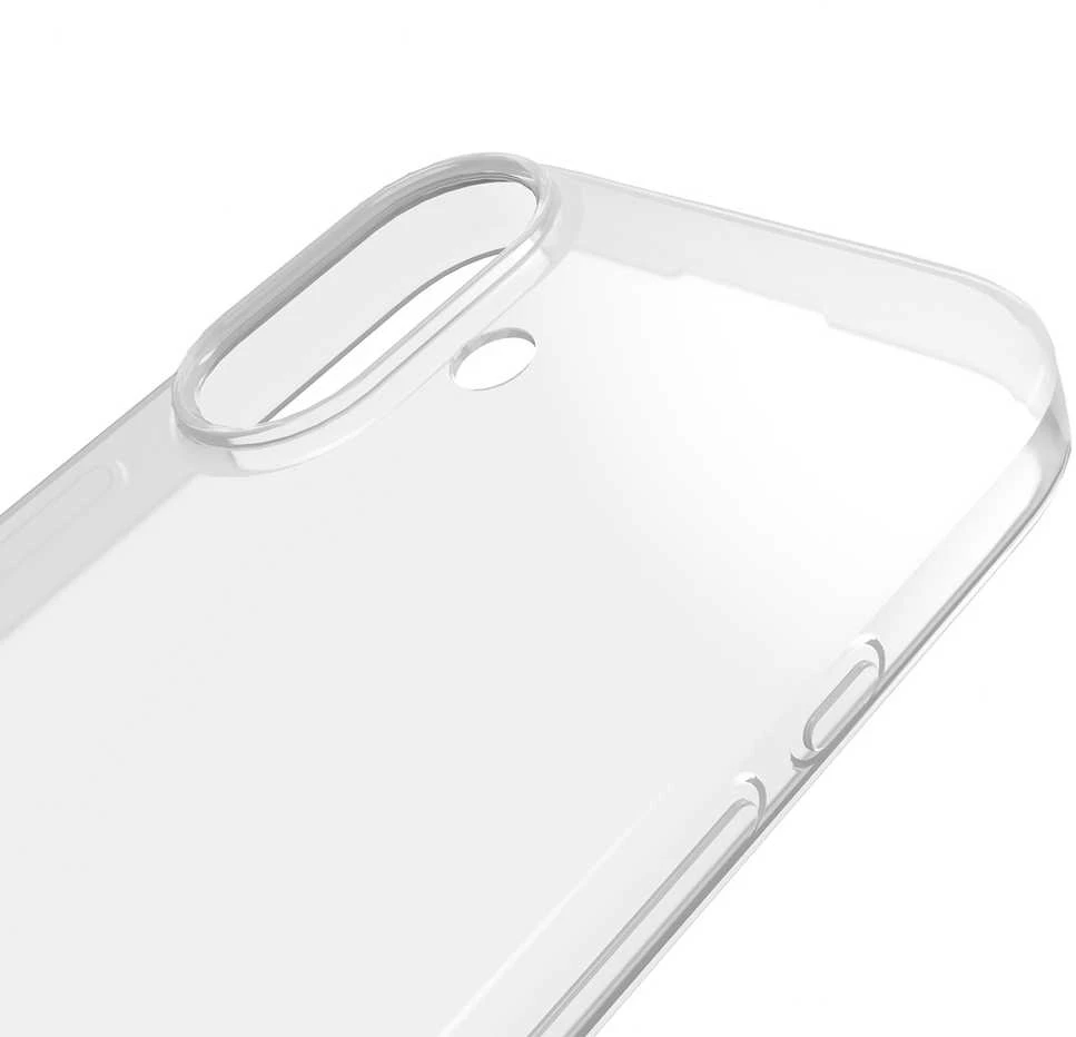 Puro 0.3 Nude itin plonas TPU dėklas, skirtas iPhone 17 – permatomas