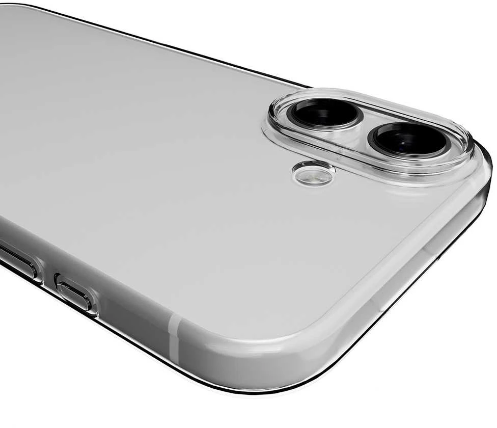 Puro 0.3 Nude itin plonas TPU dėklas, skirtas iPhone 17 – permatomas