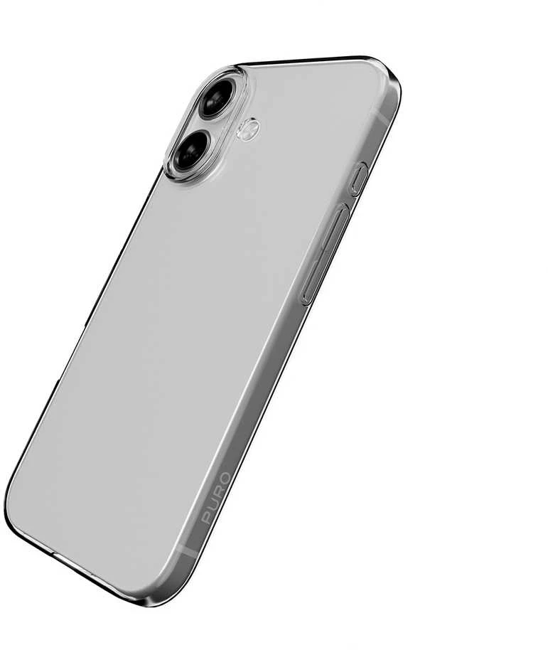 Puro 0.3 Nude itin plonas TPU dėklas, skirtas iPhone 17 – permatomas