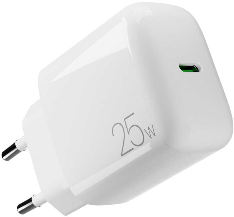 Puro „Daily Prolite“ 25 W USB-C maitinimo įkroviklis – baltos spalvos
