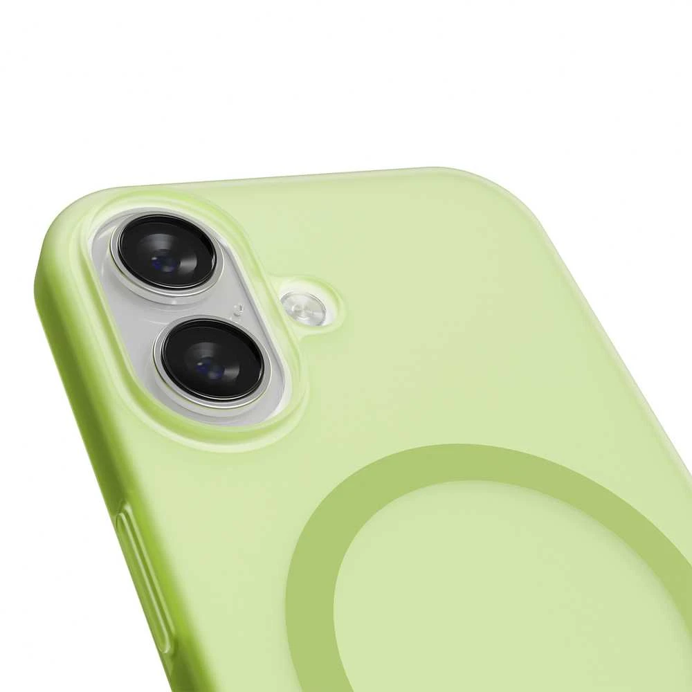 Puro Daylight Magsafe Compatible Silicone dėklas skirtas Apple iPhone 17 – Translucent žalios spalvos