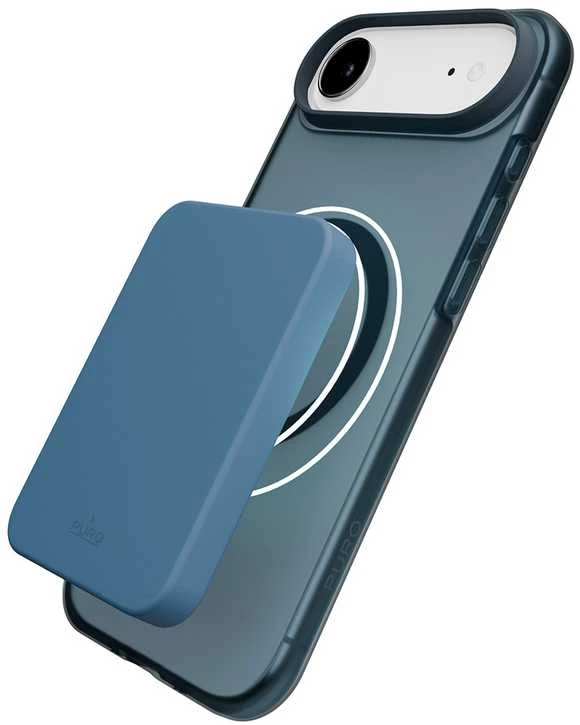 Puro Daylight Magsafe Compatible Silikoninis dėklas for iPhone 17 Air - Translucent Turquoise