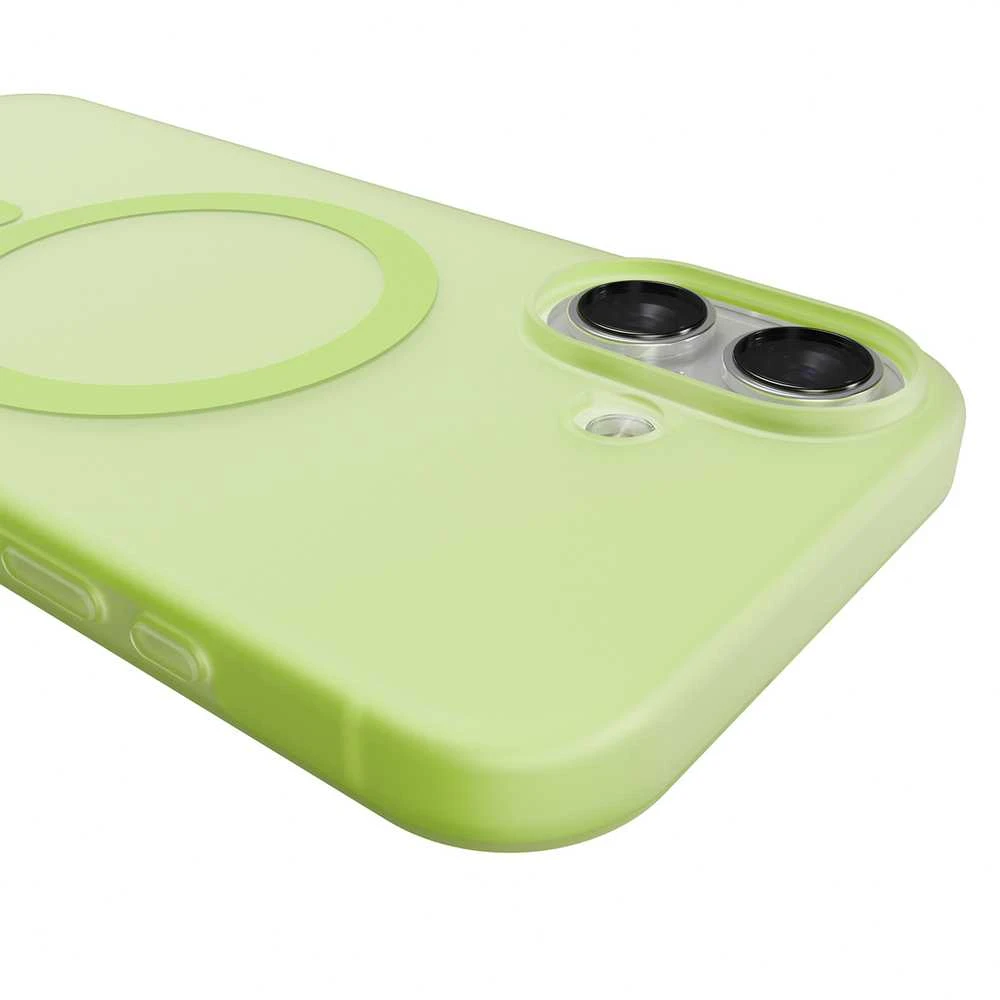 Puro Daylight Magsafe Compatible Silicone dėklas skirtas Apple iPhone 17 – Translucent žalios spalvos
