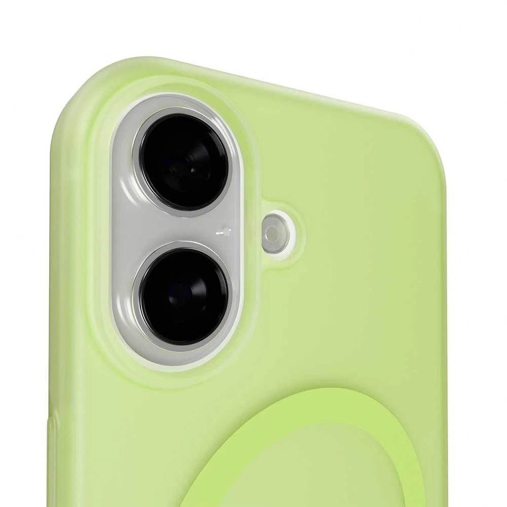 Puro Daylight Magsafe Compatible Silicone dėklas skirtas Apple iPhone 17 – Translucent žalios spalvos