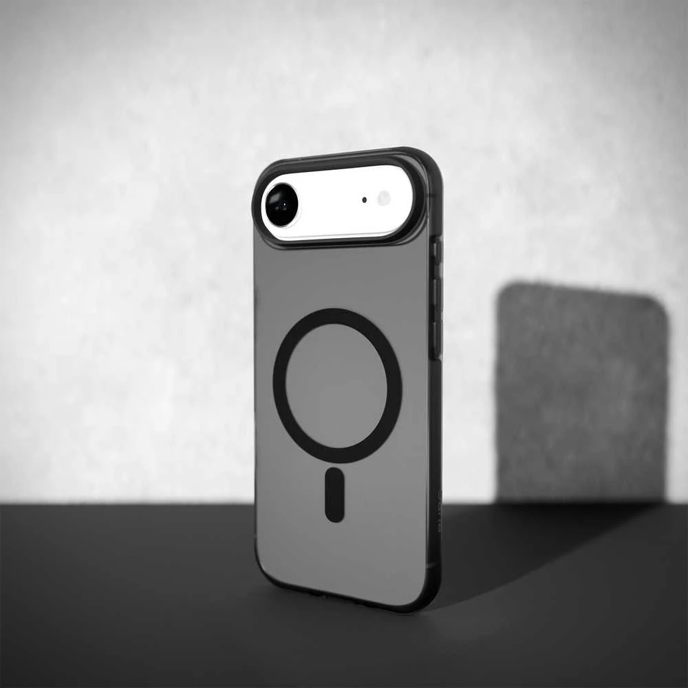 Puro Daylight Magsafe Compatible Silikoninis dėklas for iPhone 17 Air - Translucent Juodas