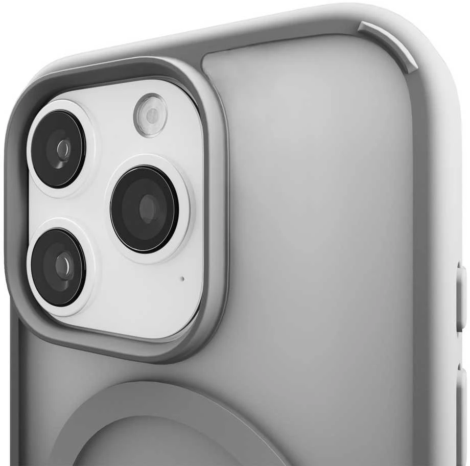 Puro Gradient MagSafe Silikoninis Apple iPhone 16 Pro Max - dėklas telefonui sidabro spalvos