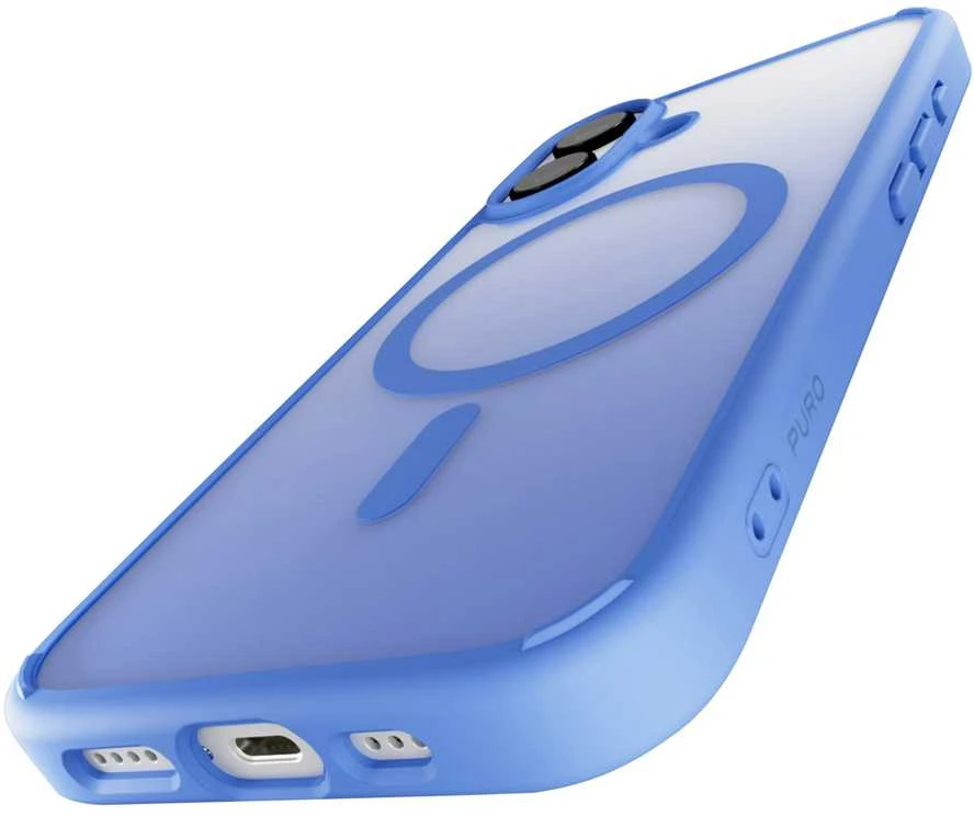 Silikoninis Puro Gradient MagSafe Apple iPhone 16 - dėklas telefonui mėlynos spalvos