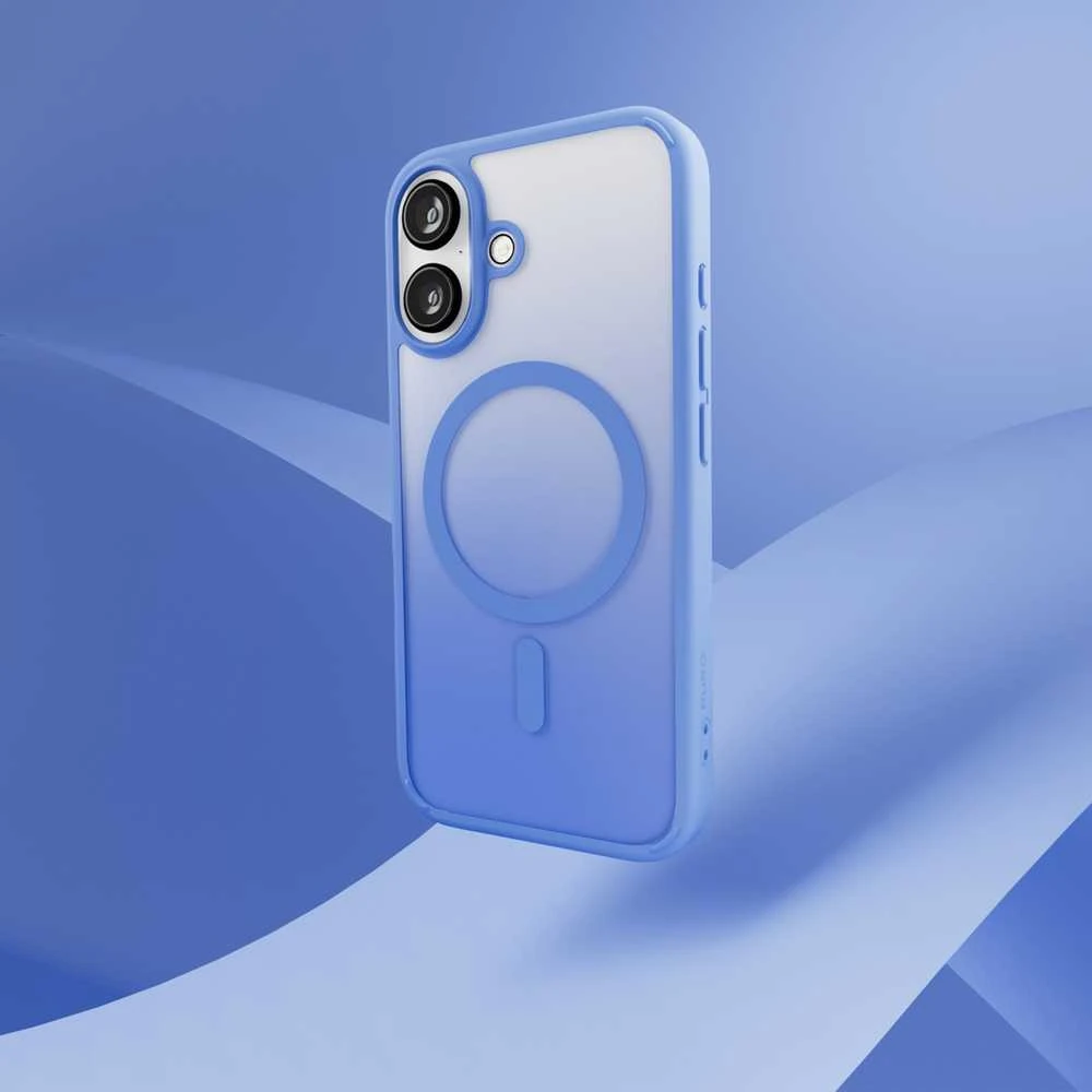Silikoninis Puro Gradient MagSafe Apple iPhone 16 - dėklas telefonui mėlynos spalvos