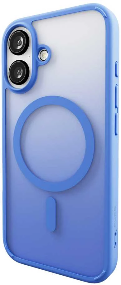 Silikoninis Puro Gradient MagSafe Apple iPhone 16 - dėklas telefonui mėlynos spalvos