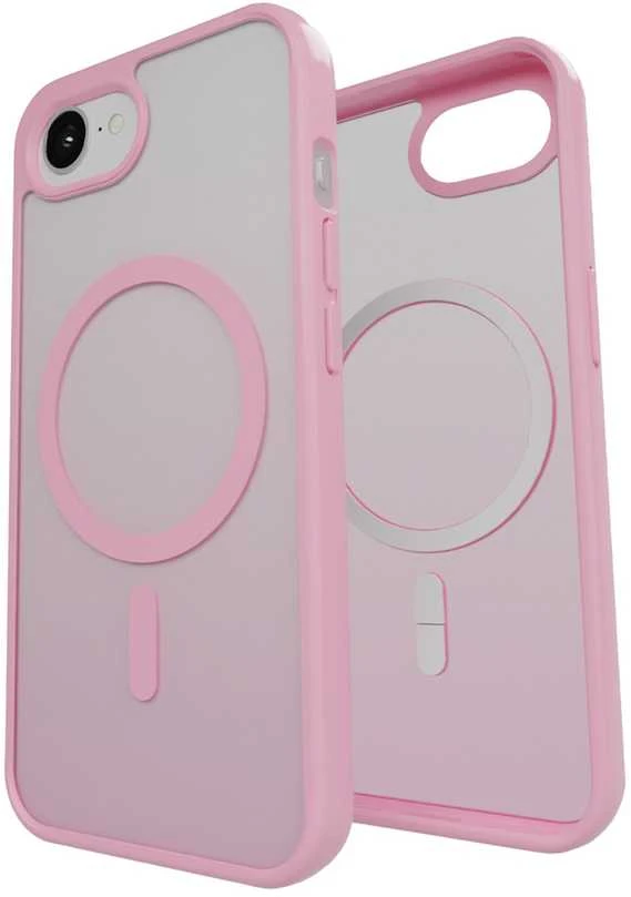 Puro in TPU "GRADIENT" su Magsafe and gradient effect Apple iPhone 16E, dėklas telefonui rožinės spalvos