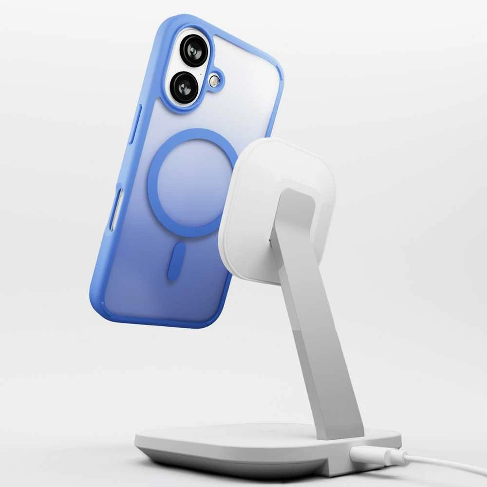 Silikoninis Puro Gradient MagSafe Apple iPhone 16 - dėklas telefonui mėlynos spalvos