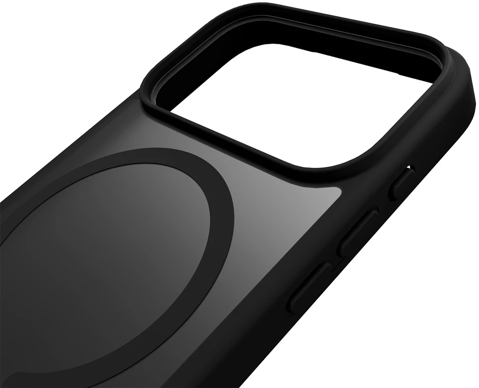 Puro Gradient TPU dėklas suderinamas su MagSafe skirtas Apple iPhone 17 Pro Max - juodos spalvos