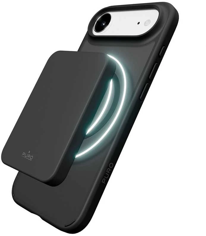 Puro Gradient TPU dėklas suderinamas su MagSafe skirtas Apple iPhone 17 Air - juodos spalvos