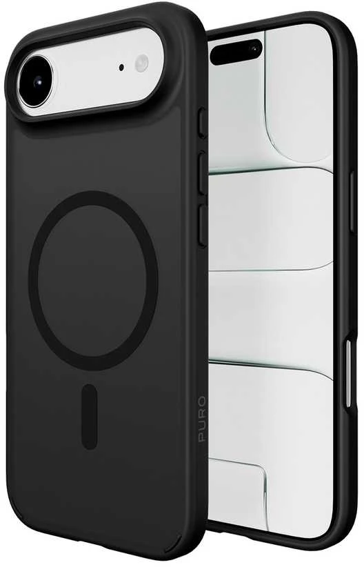 Puro Gradient TPU dėklas suderinamas su MagSafe skirtas Apple iPhone 17 Air - juodos spalvos