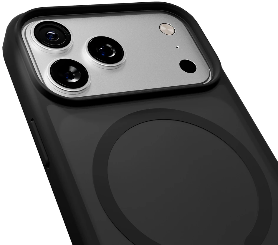 Puro Gradient TPU dėklas suderinamas su MagSafe skirtas Apple iPhone 17 Pro Max - juodos spalvos