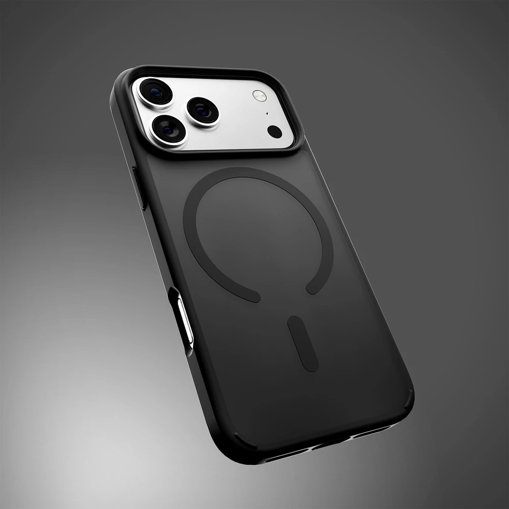 Puro Gradient TPU dėklas suderinamas su MagSafe skirtas Apple iPhone 17 Pro Max - juodos spalvos