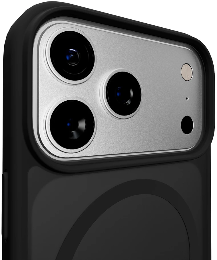 Puro Gradient TPU dėklas suderinamas su MagSafe skirtas Apple iPhone 17 Pro Max - juodos spalvos