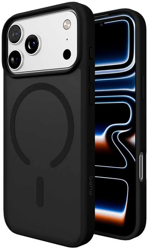 Puro Gradient TPU MagSafe Compatible dėklas skirtas Apple iPhone 17 Pro – juodos spalvos