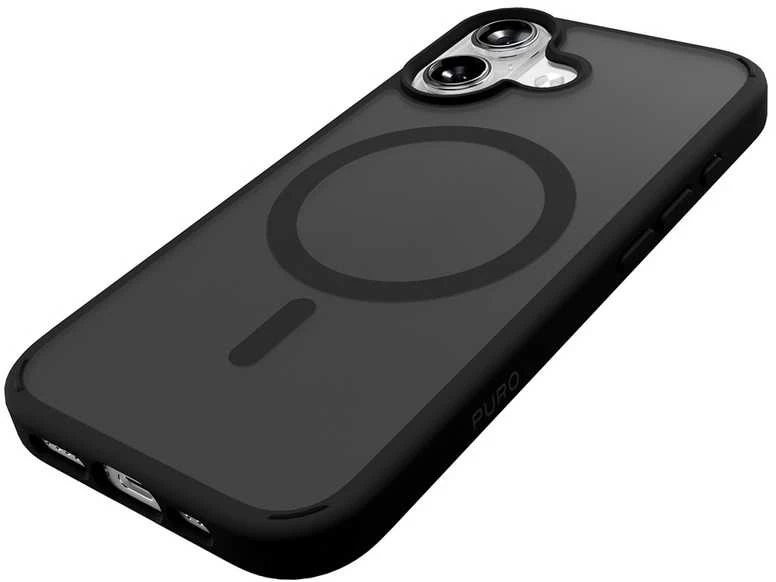 Puro Gradient TPU MagSafe suderinamas dėklas skirtas iPhone 17 – juodos spalvos