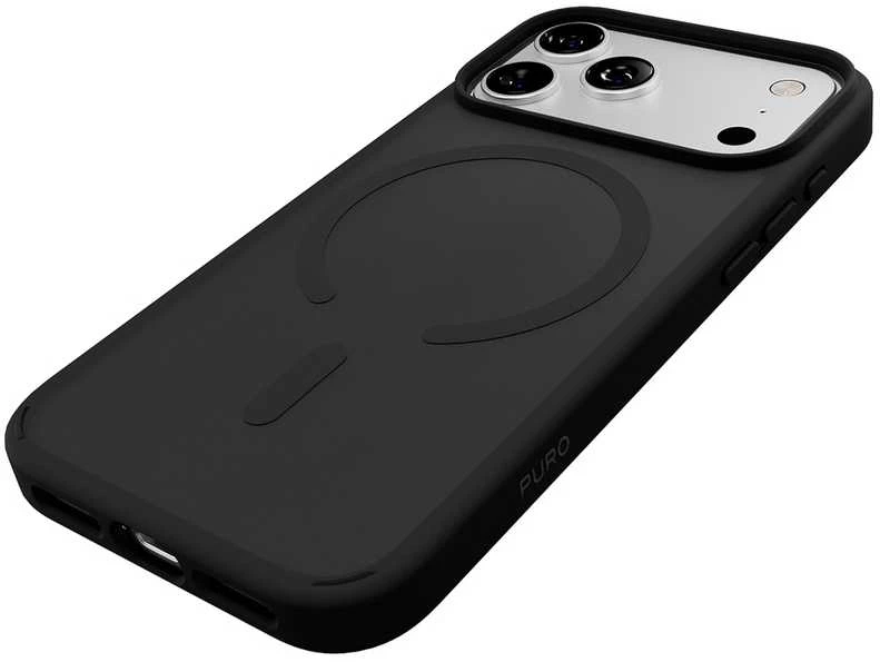 Puro Gradient TPU MagSafe Compatible dėklas skirtas Apple iPhone 17 Pro – juodos spalvos