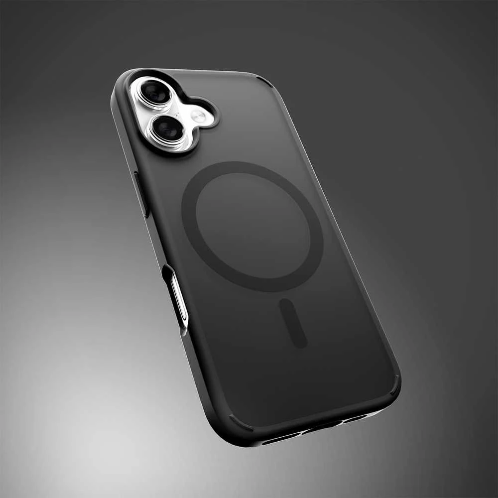 Puro Gradient TPU MagSafe suderinamas dėklas skirtas iPhone 17 – juodos spalvos