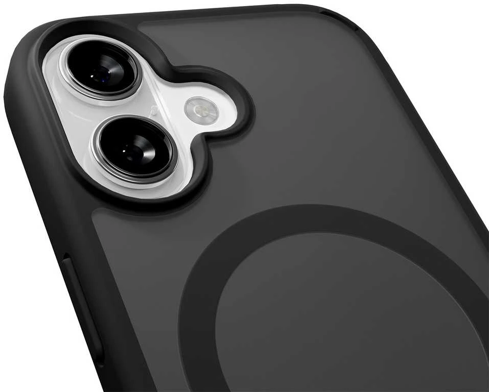 Puro Gradient TPU MagSafe suderinamas dėklas skirtas iPhone 17 – juodos spalvos