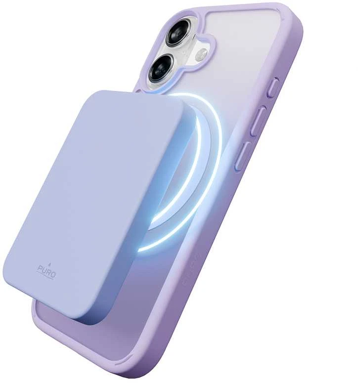 Puro Gradiento TPU „MagSafe“ suderinamas dėklas, skirtas „iPhone 17“ - Violetinė