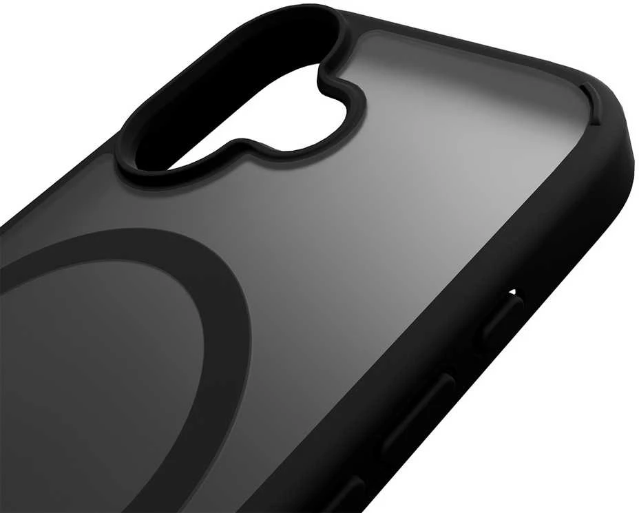 Puro Gradient TPU MagSafe suderinamas dėklas skirtas iPhone 17 – juodos spalvos