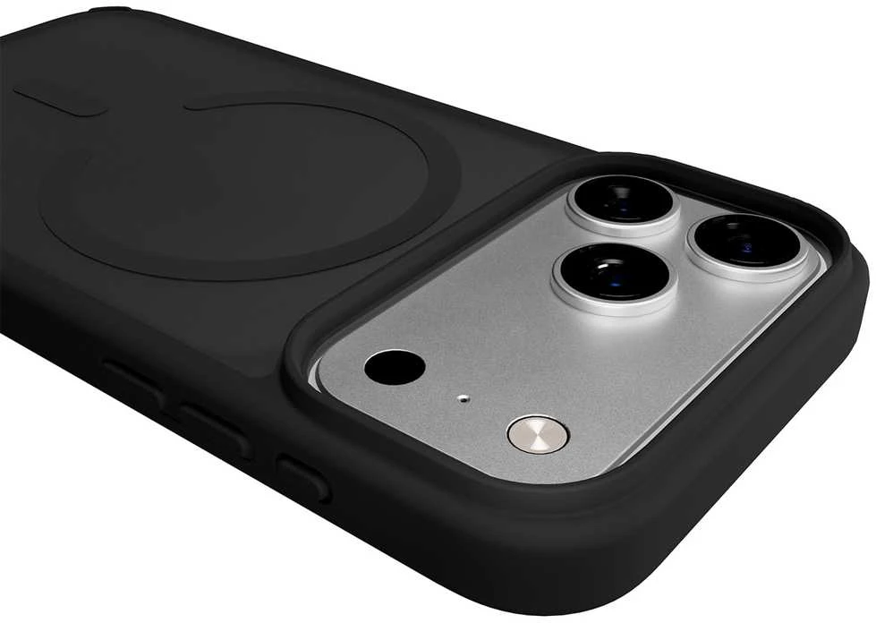 Puro Gradient TPU MagSafe Compatible dėklas skirtas Apple iPhone 17 Pro – juodos spalvos
