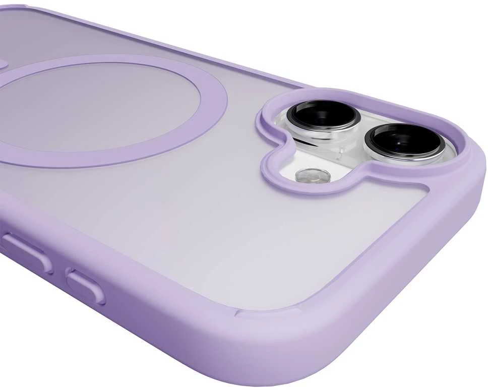 Puro Gradiento TPU „MagSafe“ suderinamas dėklas, skirtas „iPhone 17“ - Violetinė