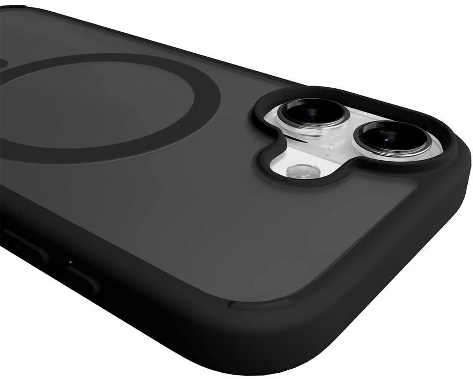 Puro Gradient TPU MagSafe suderinamas dėklas skirtas iPhone 17 – juodos spalvos